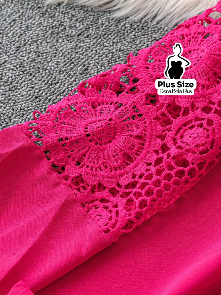 Blusa Manga Longa com Renda e Decote em V Blusa Manga Longa com Renda e Decote em V