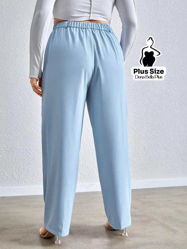 Calça Alfaiatada com Pregas e Fechamento Frontal Calça Alfaiatada com Pregas e Fechamento Frontal