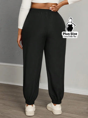 Calça Jogger Básica com Cós Ajustável e Punhos Calça Jogger Básica com Cós Ajustável e Punhos