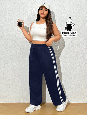 Calça Jogger Esportiva com Listras Laterais Calça Jogger Esportiva com Listras Laterais
