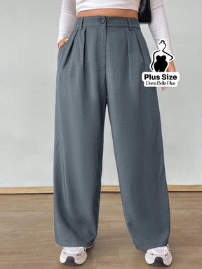 Calça Pantalona Alfaiatada com Pregas Frontais Calça Pantalona Alfaiatada com Pregas Frontais