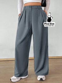 Calça Pantalona Alfaiatada com Pregas Frontais G Calça Pantalona Alfaiatada com Pregas Frontais