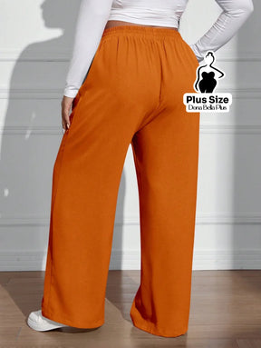 Calça Pantalona Cintura Alta em Tecido Leve Calça Pantalona Cintura Alta em Tecido Leve