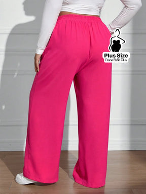 Calça Pantalona Cintura Alta em Tecido Leve Calça Pantalona Cintura Alta em Tecido Leve
