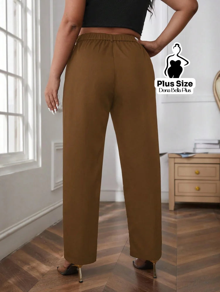 Calça Reta Alfaiatada com Cintura Média Calça Reta Alfaiatada com Cintura Média