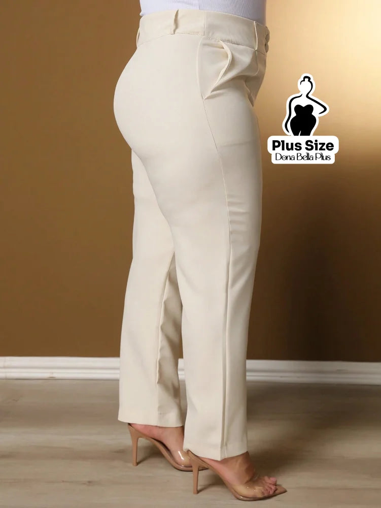 Calça Skinny com Cintura Alta e Bolsos Frontais Calça Skinny com Cintura Alta e Bolsos Frontais