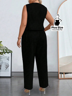 Conjunto Bicolor com Blusa Transpassada e Calça Reta Conjunto Bicolor com Blusa Transpassada e Calça Reta