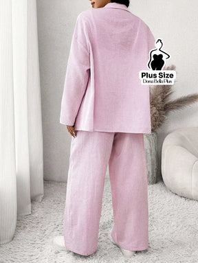 Conjunto Listrado com Camisa Oversized e Calça Reta Conjunto Listrado com Camisa Oversized e Calça Reta