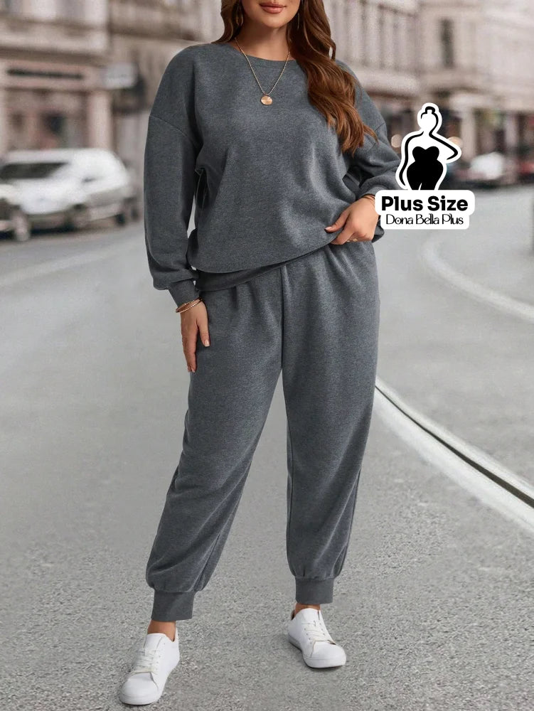 Conjunto Moletom Forrado com Blusa Manga Longa e Calça Reta Conjunto Moletom Forrado com Blusa Manga Longa e Calça Reta